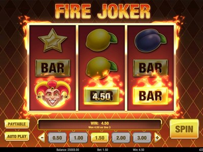 Fire Joker — Слот Fire Joker с тремя барабанами, классическим джокером и колесом множителей под фриспины